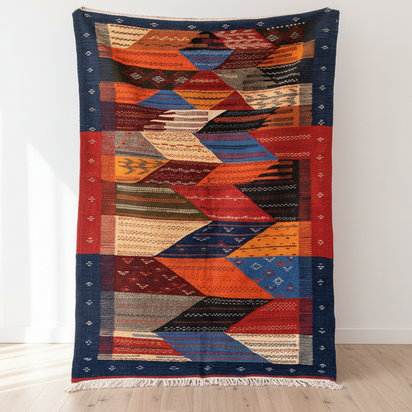 Multicolor Picasso Rug – 195 × 140 cm (77” × 55”)